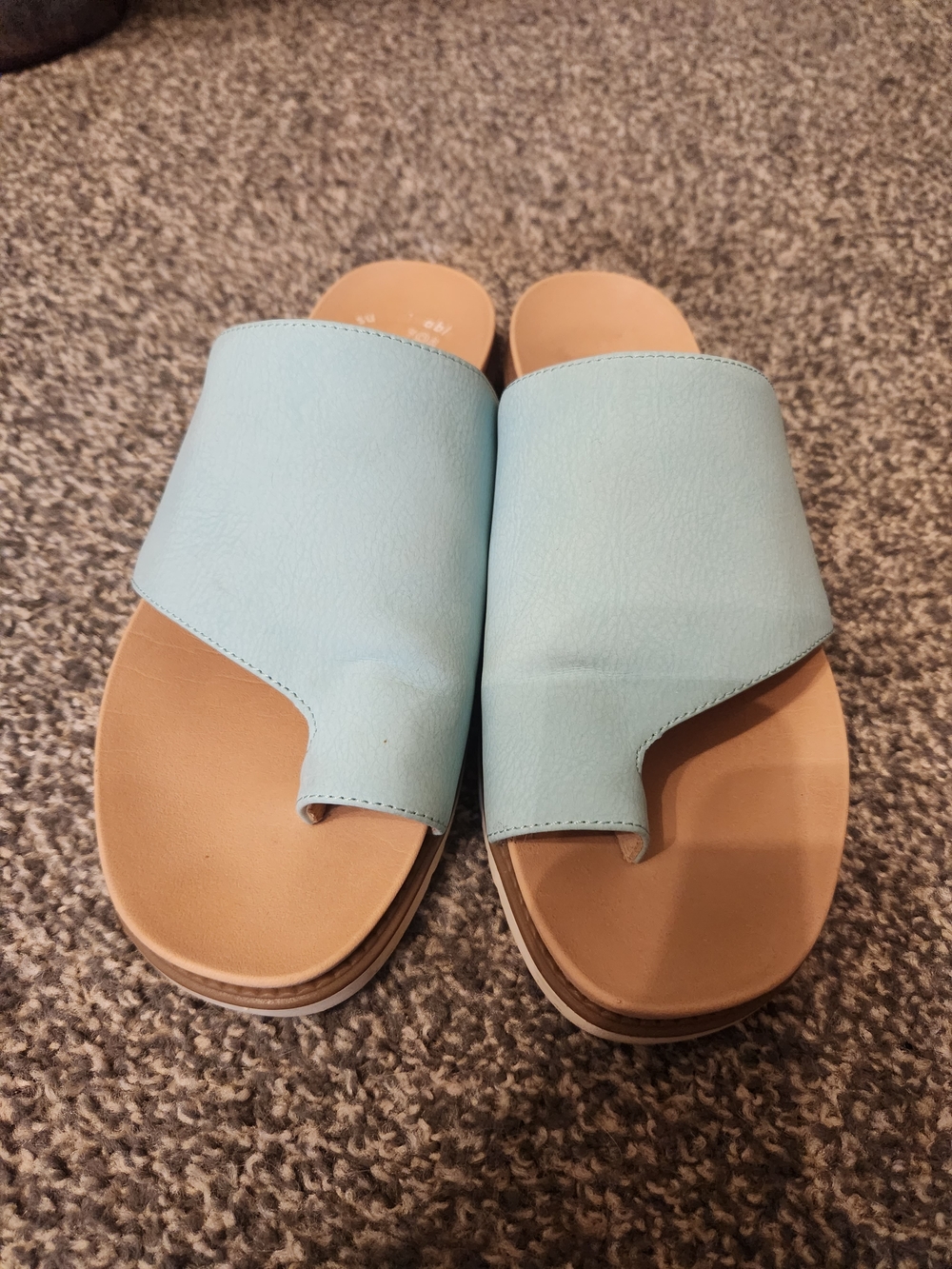 Dr. Scholl's Women’s Light Blue Slide Sandals - Easy Slip-On